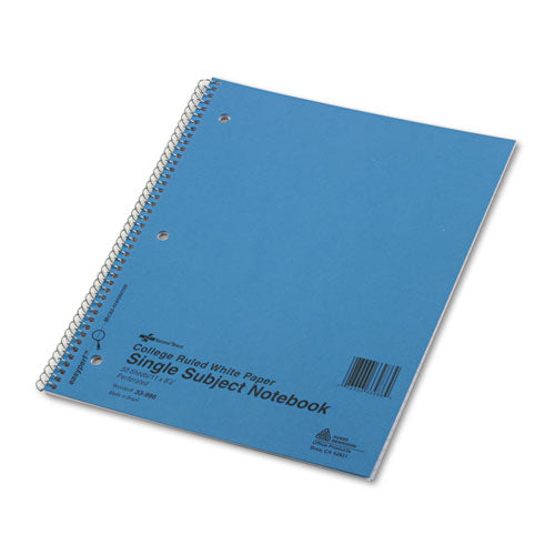 National Brand - Subject Wirebound Notebook, College/Margin Rule, Ltr, WE, 50 Sheets/Pad, Sold as 1 EA