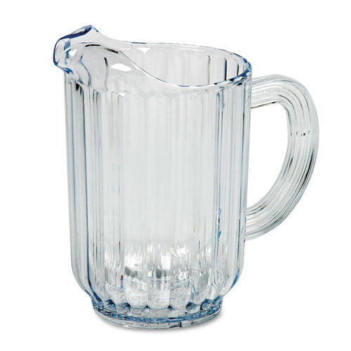 Rubbermaid Commercial - Bouncer Plastic Pitcher, 60-oz., Clear, Sold as 1 EA