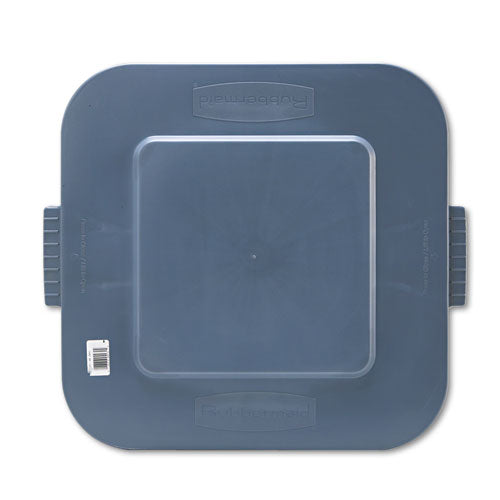 Rubbermaid Commercial - Square Brute Lid, 24 x 22 x 1-1/5-inch, Gray, Sold as 1 EA
