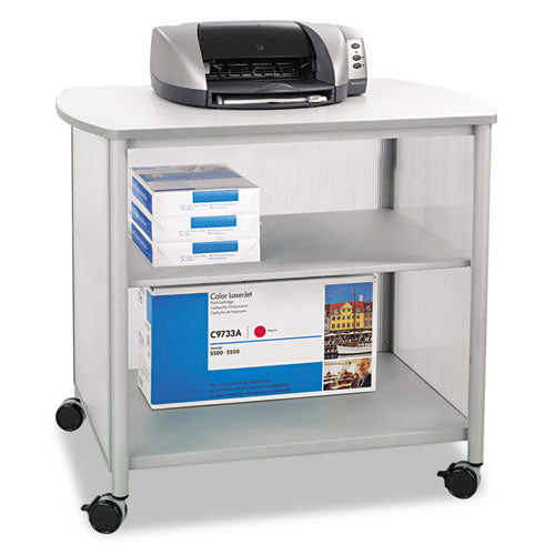 Safco - Impromptu Deluxe Machine Stand, 34-3/4w x 24-1/4d x 31h, Silver/Gray, Sold as 1 EA