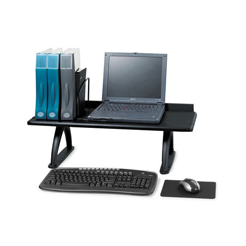 Safco - Value Mate Desk Riser, 100-Pound Capacity, 30 x 12 x 8, Black, Sold as 1 EA