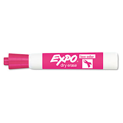 Pink Ribbon Low Odor Dry Erase Marker, 2/Pack, Sold as 1 Package