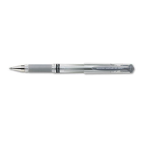 Sanford - Uniball Roller Ball Capped Gel Pen, Silver Metallic Ink, Medium, Sold as 1 EA