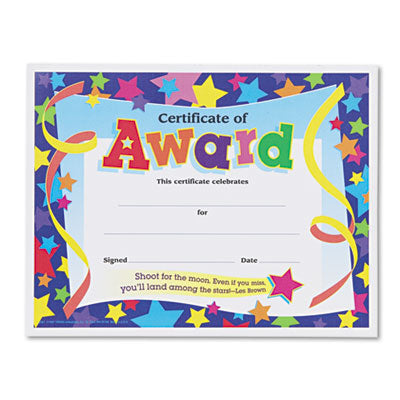 TREND - Certificates of Award, 8-1/2 x 11, 30/Pack, Sold as 1 PK