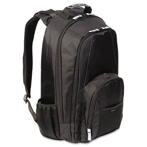 Targus - 17-inch Groove Laptop Backpack, Book Storage, Media Pocket, Water Bottle Holders, Sold as 1 EA
