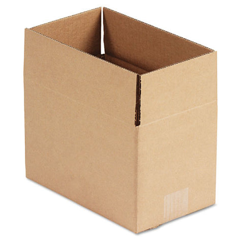 Brown Corrugated - Fixed-Depth Shipping Boxes, 10l x 6w x 6h, 25/Bundle, Sold as 1 Bundle