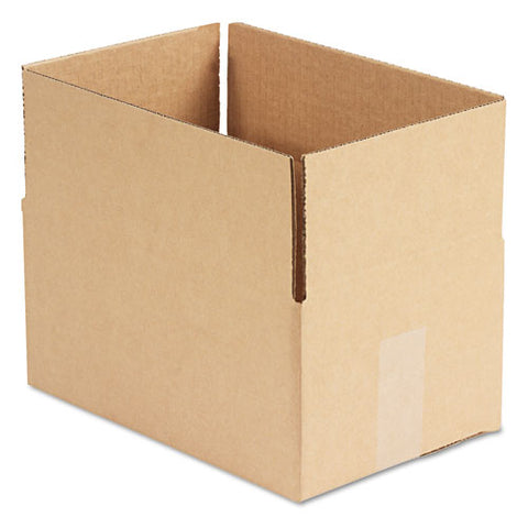 Brown Corrugated - Fixed-Depth Shipping Boxes, 12l x 8w x 6h, 25/Bundle, Sold as 1 Bundle